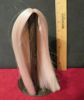 Peluca Muñeca Monique Talla 5/6 Nueva en Paquete ~ Larga ~ Sin flequillo ALGODÓN ROSA CARAMELO Foto 1 de 2