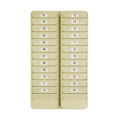 - Pyramid 500-24 Badge Rack, 24 Pocket Holder for Swipe Cards or Proximity Ba... - Image 1 of 3