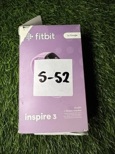 Fitbit Inspire 3 Heart Rate Monitor Health & Fitness Tracker - Lilac Open box - Picture 1 of 3