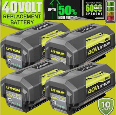 NEW For Ryobi 40V Li-ion 8.0Ah Battery OP4050 OP40602 OP40261 OP4060 OP4030  NEW Foto 1 de 4