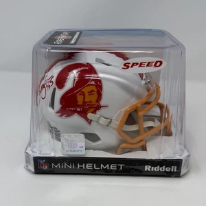 Derrick Brooks Signed Tampa Bay Buccaneers Mini Helmet TB Creamsicle Dual Cert - Picture 1 of 6