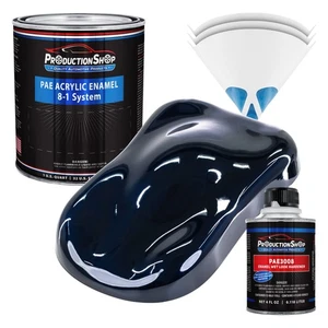 ProductionShop High Gloss Midnight Blue Pearl Acrylic Enamel Quart Kit Paint - Picture 1 of 1