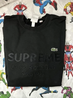 Supreme X Lacoste L!ve Crewneck Size Medium Rare 🔥 - Photo 1/3