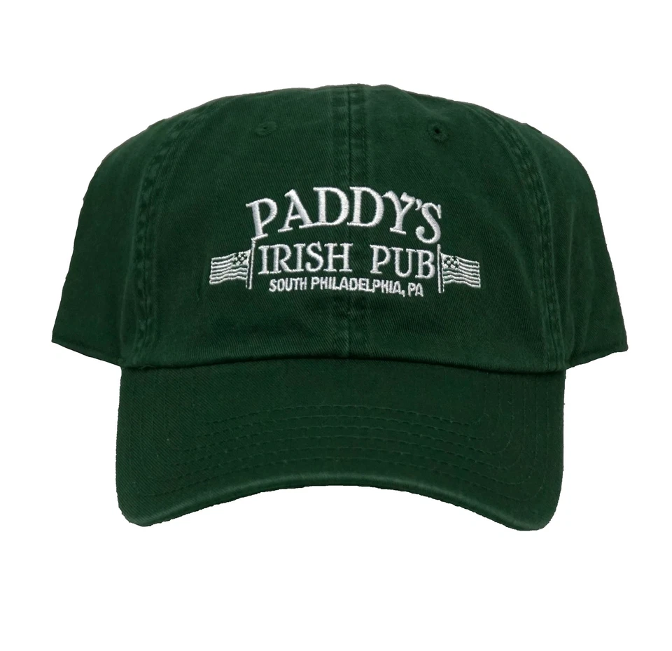 Sombrero ajustable verde It's Always Sunny in Philadelphia Paddy's Pub logotipo papá Foto 1 de 1
