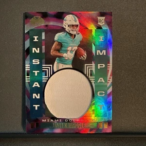 2021 Panini Illusions Jaylen Waddle Instant Impact RC Relic NFL Miami Dolphins - Picture 1 of 2