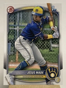 2025 Bowman Prospect Jesus Made 1st Bowman BP-66 Brewers - Picture 1 of 2