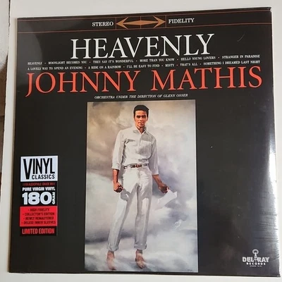 NEW Johnny Mathis Heavenly New LP 180 gr Limited Collector's Ed. RE Deluxe Inner - Image 1 of 4