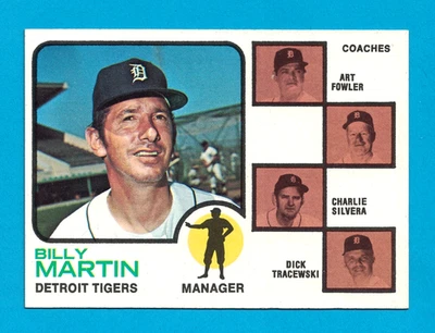 1973 Topps #323 Billy Martin NM-MT Detroit Tigers - Image 1 of 2