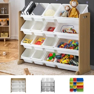 Oikiture Kids Toy Box Organiser Display Shelf Storage Rack Drawer - Picture 1 of 50