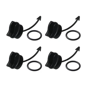New Black 4x Drain Plugs Fits for Sea-Doo Wake 155 GTI 130 GTR 215 Spark 900 - Picture 1 of 10