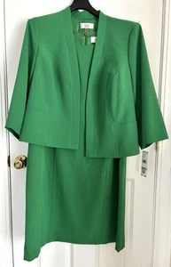 LE SUIT WOMEN'S PLUS SIZE 20W JKT/DRESS GREEN BUSINESS CASUAL WORKWEAR 206 - Picture 1 of 14