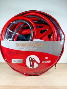 CABLES DE REFUERZO 30mm² x 6m 1500 amperios MUY RESISTENTE - CABLES DE SALTO PARA AUTO FURGONETA CAMIÓN - Imagen 1 de 3