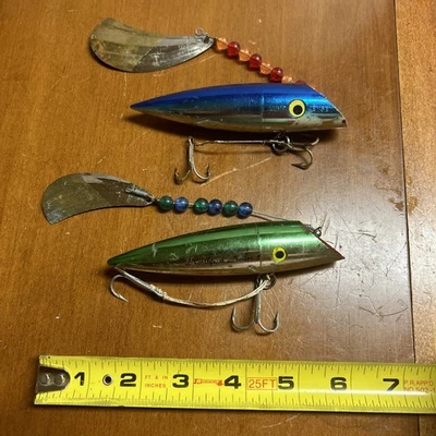 Vintage Luhr Jensen J-Plug and Northern Nailer 5 fishing lures - Image 1 of 3