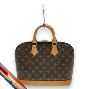 Louis Vuitton Alma Borsa Monogramma Tela PVC Marrone M51130 - Foto 1 di 7