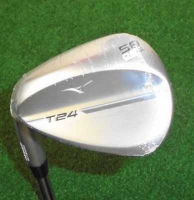 New LEFTY Mizuno White Satin T24 58*/08* C-Grind Lob Wedge, DG S400, Stiff Flex - Image 1 of 3