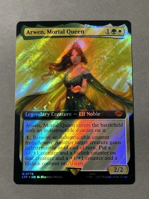 2023 MTG Magic The Gathering LOTR Ext Art Surge Foil #778 Arwen Mortal Queen - Image 1 of 2