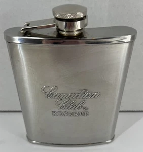 Canadian Club Reserve 5" Edelstahl Whiskey Flachmann Schraubverschluss - Bild 1 von 2