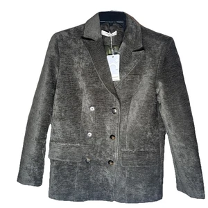 Commense Damen Blazer Zweireiher Gr. XS Grau Klassisch Büro Preppy Neu mit Etikett - Bild 1 von 14