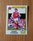 Panini Soccer Superstars 1988 #31 Kenny Sansom Arsenal