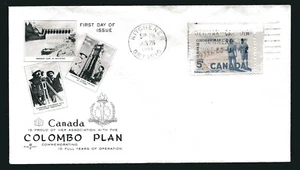 KANADA 1961 "COLOMBO PLAN", WATERDAM Sc 394 auf "ROSECRAFT" KITCHENER ONT. F.D.C. - Bild 1 von 1