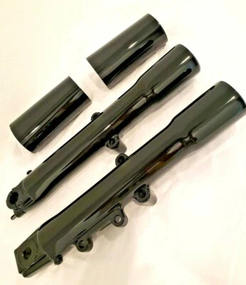 HARLEY DAVIDSON FAT BOY SOFTAIL HORQUILLA NEGRA BRILLANTE PATAS INFERIORES CON LATAS 2000-2006 OEM Foto 1 de 2