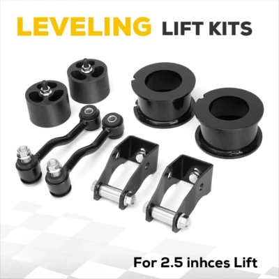 2.5" Front Lift Kit for 2018+ Jeep Wrangler JL + Sway Bar + Shock Extender - Image 1 of 4