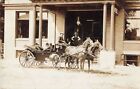 Horse Drawn Wagon in Front of Hotel c1910 Real Photo RPPC