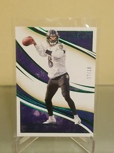 #/19 Lamar Jackson SP ▪ 2020 Panini Immaculate EMERALD Parallel #37  Ravens - Picture 1 of 2
