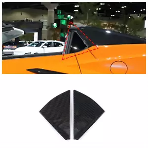 ABS Carbon Style Rear Window Triangle Cover For Corvette C8 Convertible 2020-24 - Bild 1 von 2