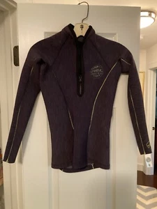 Rip Curl Women’s G-Bomb Half Zip Long Sleeve Wetsuit Top 1mm Size 6 - Picture 1 of 4