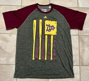 Arizona State University Sun Devils Adidas Ultimate Tee Adult XL Baseball Shirt - Picture 1 of 9