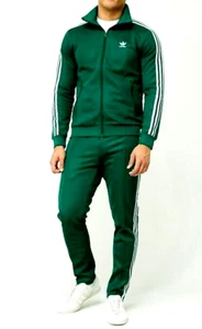 XL adidas Originals MEN'S BECKENBAUER TRACKSUIT JACKET & PANTS GREEN LAST 1 - Picture 1 of 7