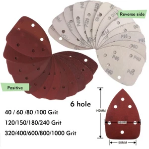 140*90mm Mouse Sanding Sheets Mouse Palm Sander Sandpaper 40Grit -1000Grit - Picture 1 of 7