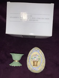 Avon SEASON'S TREASURES EGG COLLECTION "FLORAL BOUQUET" 1994,NIB, free shipping - Picture 1 of 6