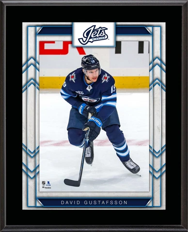 David Gustafsson Winnipeg Jets 10.5" x 13" Sublimated Player Plaque Cover