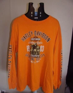 harley davidson finks  long sleeve shirt x-large men - Picture 1 of 4