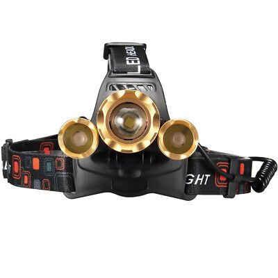 990000LM LED Headlamp Rechargeable Headlight ...