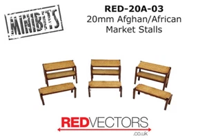 RED-20A-03 - 20mm Wargames - Afghan/African Market Stalls - Picture 1 of 1