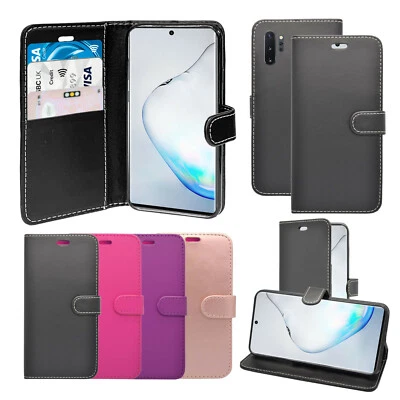 For Samsung Galaxy Note 10 Plus Case Wallet Flip PU Leather Stand Card Slot - Image 1 of 4