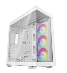 DeepCool CH780 White Panoramic Tempered Glass ATX Case, 1 x Pre-Installed Fans - Picture 1 of 6