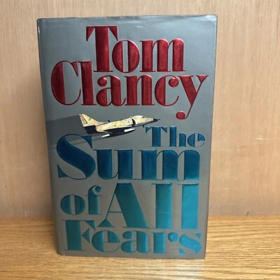 The Sum Of All Fears Tom Clancy HCDJ 1991 True First Edition - First Printing - Image 1 of 4