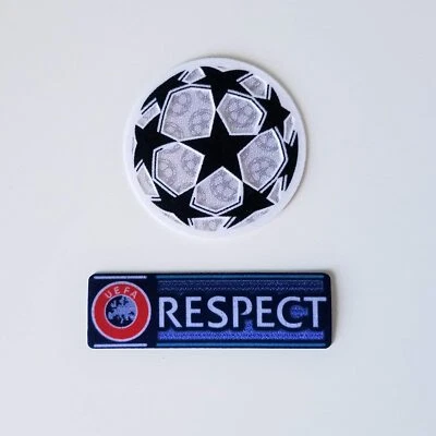 UEFA Champions League Soccer Patch Respect Iron-On Patch Ballstar La Liga Serie  - Image 1 of 2