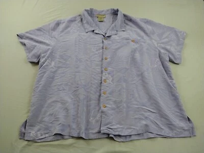 Scandia Woods Shirt Mens 2XL Lilac Floral Print Short Sleeve (1250) - Image 1 of 4