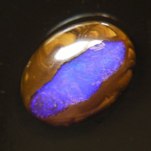 QUEENSLAND 7.1c BOULDER OPAL GEM AUSTRALIA POLISHED CAB UNSET OCA14563