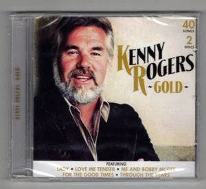 KENNY ROGERS - GOLD 2-CD 40 SONGS - MADE IN THE EU - NEW SEALED - Picture 1 of 2
