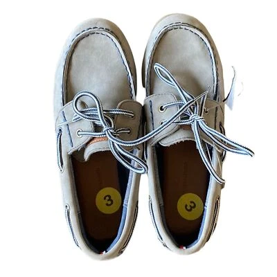 NUEVO SIN ETIQUETAS Tommy Hilfiger Douglas Boat Jóvenes Niños Gris Zapatos 3 Foto 1 de 4