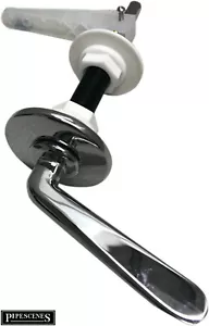 6" Long Reach Cistern Handle Lever for Concealed Toilet Cisterns - Chrome Metal - Picture 1 of 8