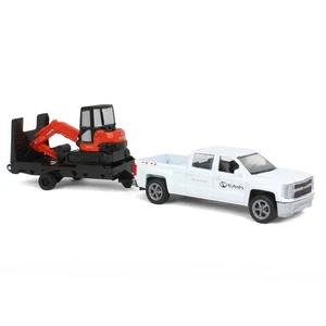 New Ray 1/43 Chevy Pickup & Trailer with Kubota KX040-4 Bagger SS-34223 - Bild 1 von 3
