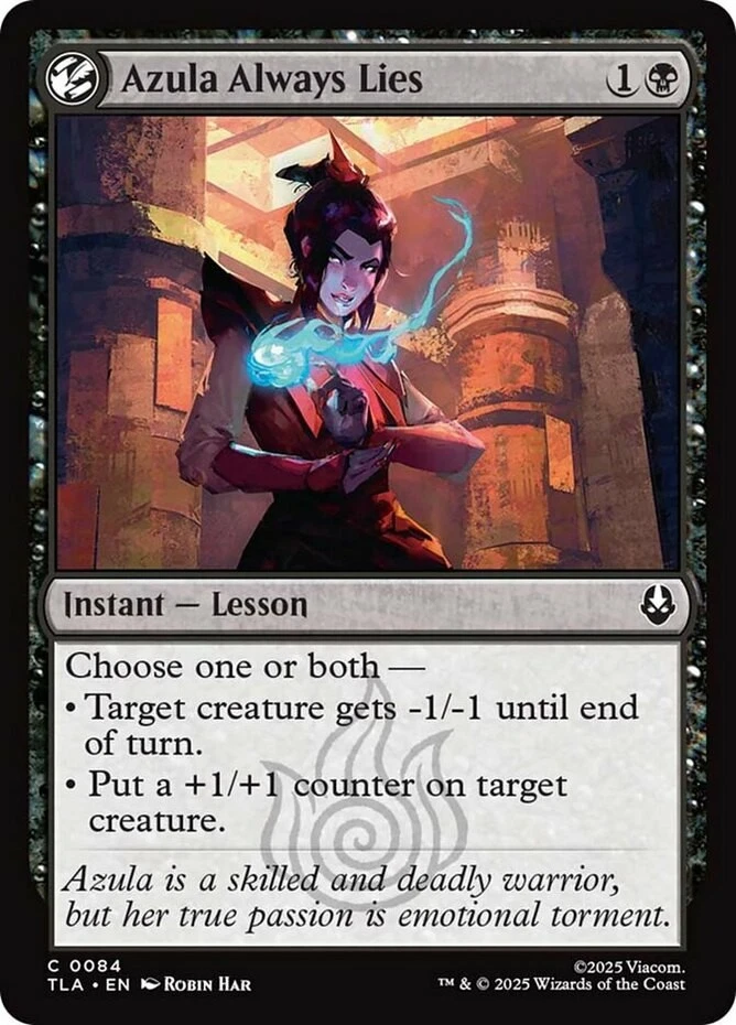 x4 Azula Always Lies - Foil C MTG Avatar: The Last Airbender M/NM, English - Image 1 of 1