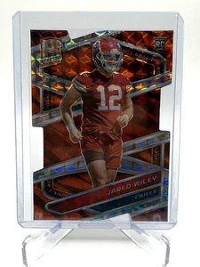 Troquelado Prizm naranja neón 2024 Panini Spectra/15 - Jared Wiley Chiefs #176 - Imagen 1 de 2